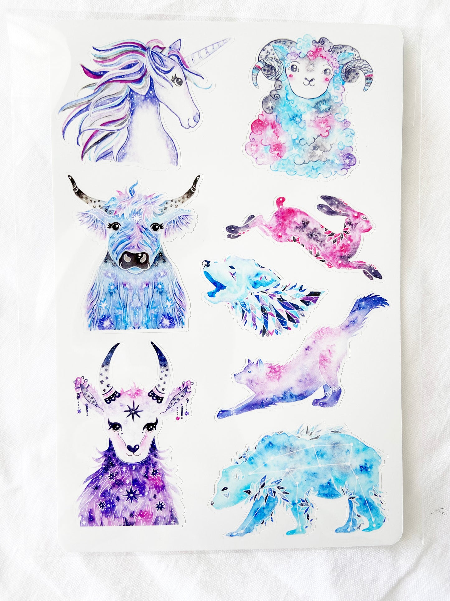 Celestial Animals Sticker Sheet
