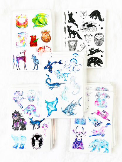 Water Animals Sticker Sheet