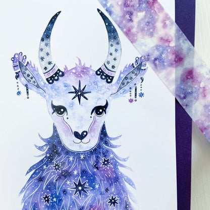 Celestial Goat Greeting Card