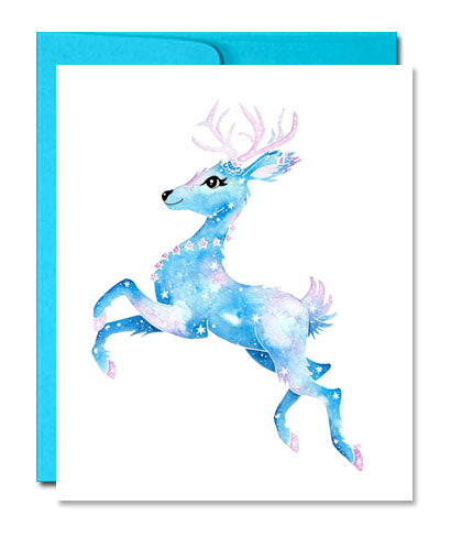 Celestial Deer Greeting Card