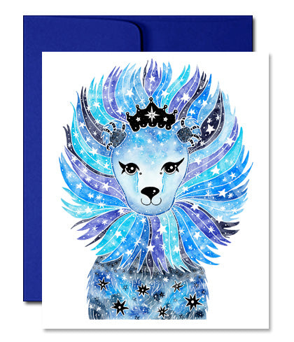 Celestial Lion Greeting Card
