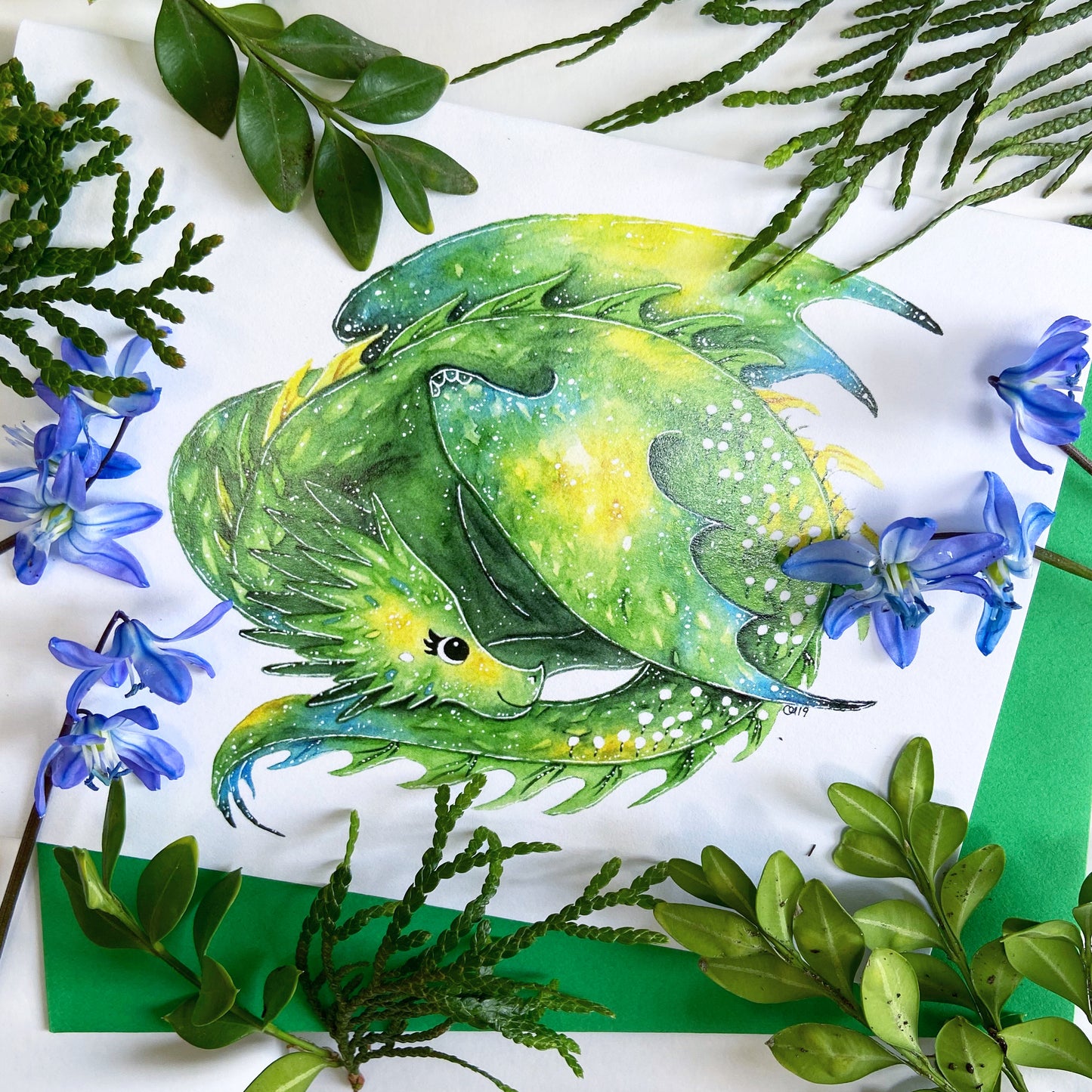Forest Dragon Greeting Card