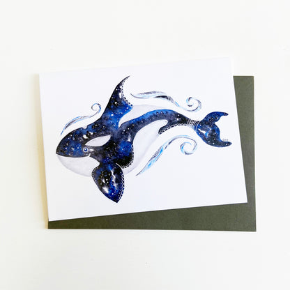 Orca Whale Greeting Card