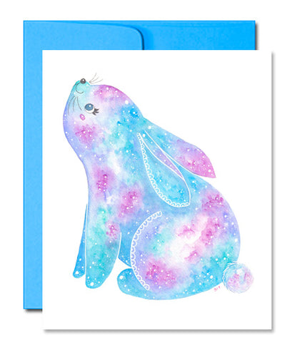 Snow Bunny Greeting Card