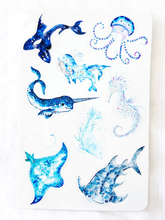 Water Animals Sticker Sheet
